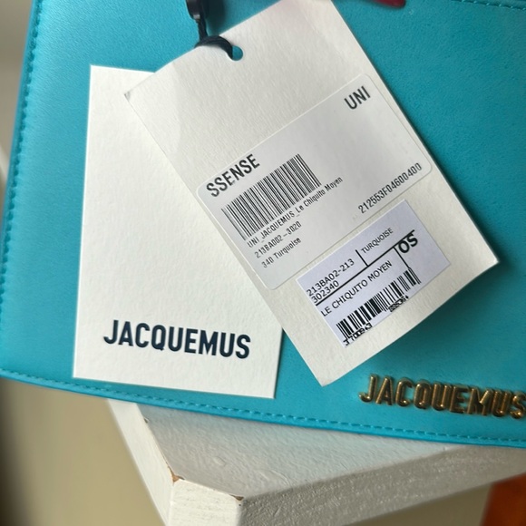 JACQUEMUS LE CHIQUITO MOYEN - turquoise bag - Picture 3 of 6